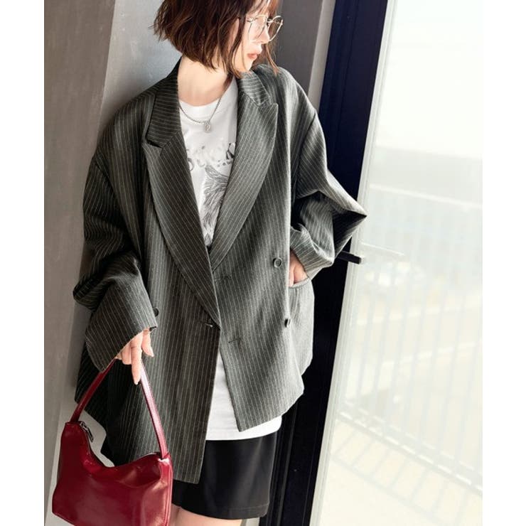 きちんと見えるのに、かたくない。袖タックダブルボタンテーラードジャケット（長袖） | Classical Elf  | 詳細画像14 