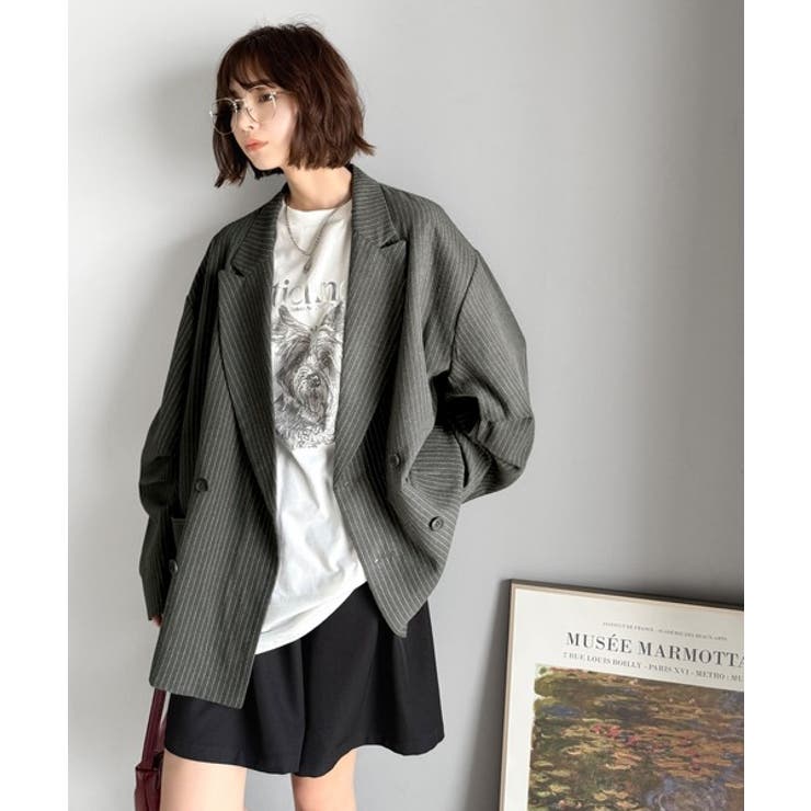 きちんと見えるのに、かたくない。袖タックダブルボタンテーラードジャケット（長袖） | Classical Elf  | 詳細画像16 