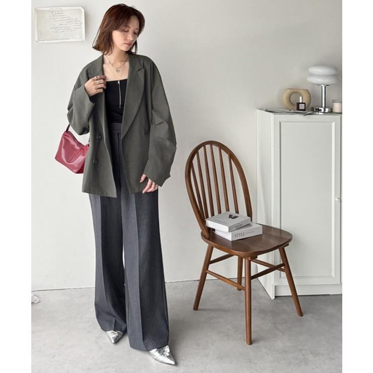 きちんと見えるのに、かたくない。袖タックダブルボタンテーラードジャケット（長袖） | Classical Elf  | 詳細画像24 