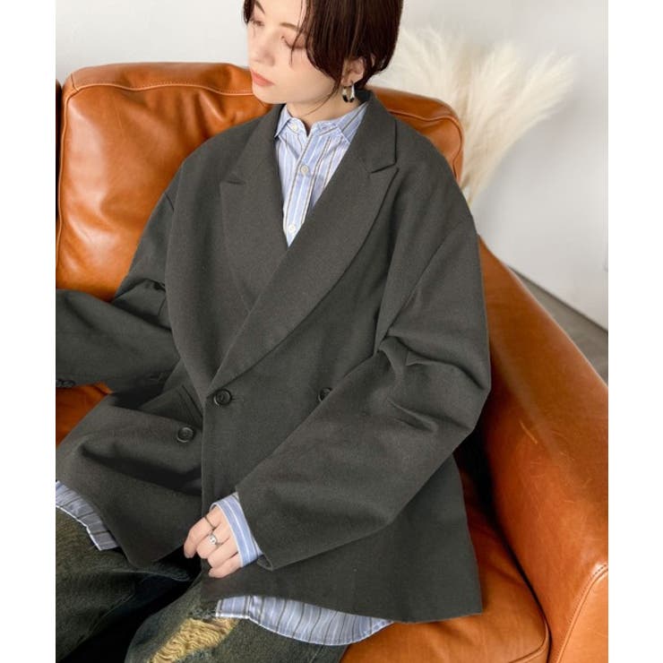 きちんと見えるのに、かたくない。袖タックダブルボタンテーラードジャケット（長袖） | Classical Elf  | 詳細画像29 