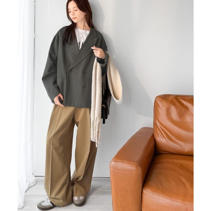 きちんと見えるのに、かたくない。袖タックダブルボタンテーラードジャケット（長袖） | Classical Elf  | 詳細画像31 