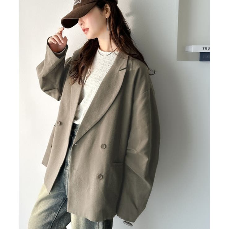 きちんと見えるのに、かたくない。袖タックダブルボタンテーラードジャケット（長袖） | Classical Elf  | 詳細画像41 