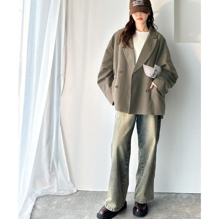 きちんと見えるのに、かたくない。袖タックダブルボタンテーラードジャケット（長袖） | Classical Elf  | 詳細画像42 