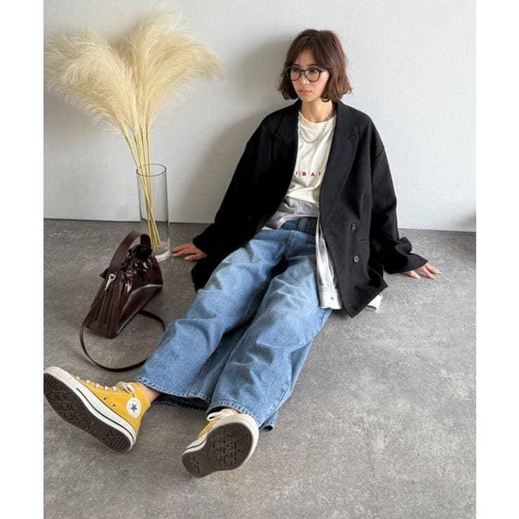 きちんと見えるのに、かたくない。袖タックダブルボタンテーラードジャケット（長袖） | Classical Elf  | 詳細画像4 