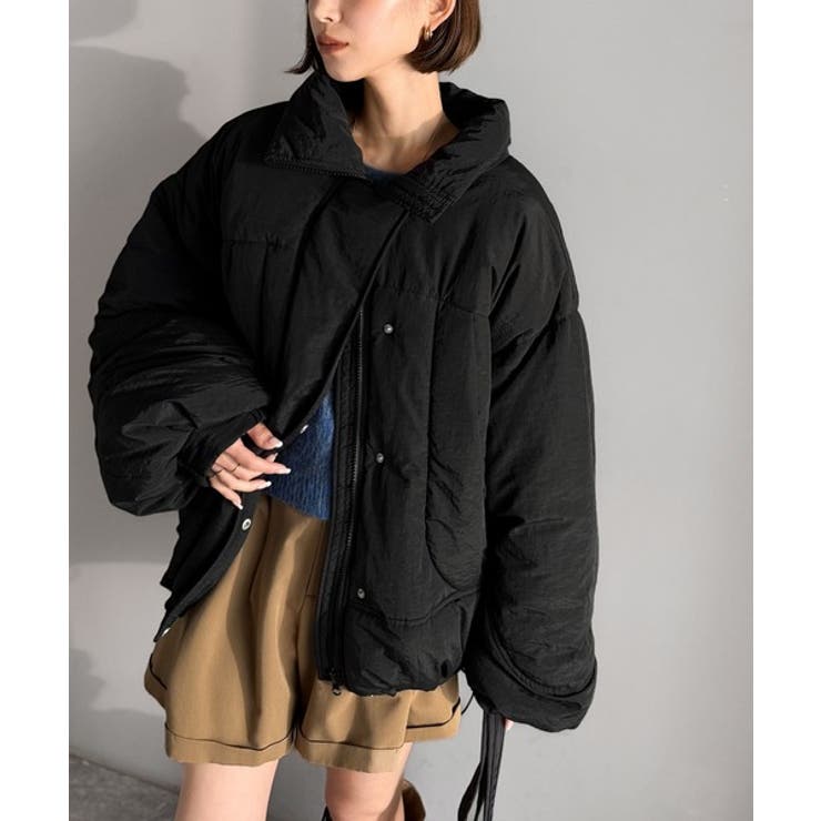 防寒もお洒落も叶える。スタンドカラーモンスターダウンジャケット（オーバーサイズ） | Classical Elf  | 詳細画像10 