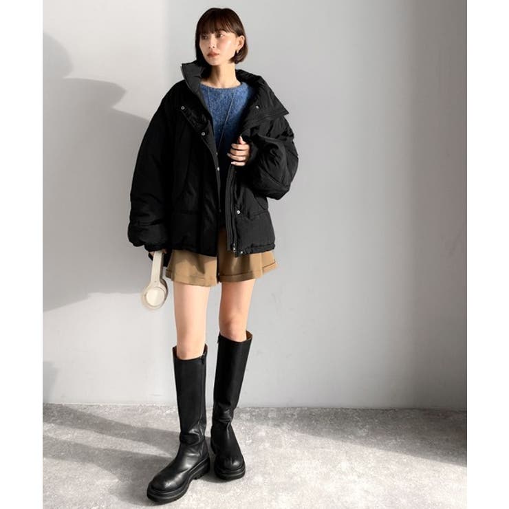 防寒もお洒落も叶える。スタンドカラーモンスターダウンジャケット（オーバーサイズ） | Classical Elf  | 詳細画像13 