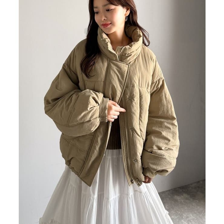 防寒もお洒落も叶える。スタンドカラーモンスターダウンジャケット（オーバーサイズ） | Classical Elf  | 詳細画像14 