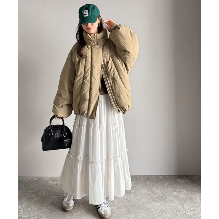 防寒もお洒落も叶える。スタンドカラーモンスターダウンジャケット（オーバーサイズ） | Classical Elf  | 詳細画像15 