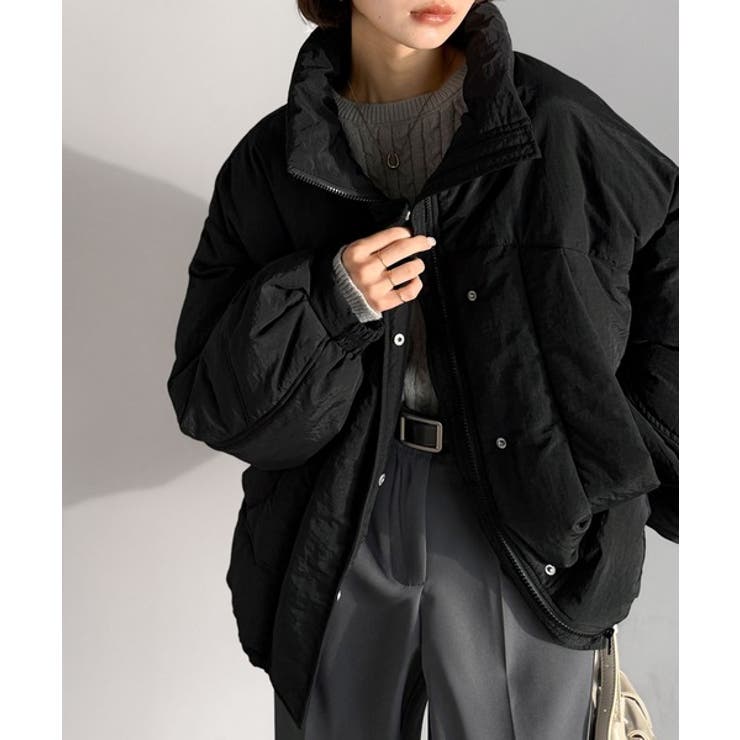 防寒もお洒落も叶える。スタンドカラーモンスターダウンジャケット（オーバーサイズ） | Classical Elf  | 詳細画像3 