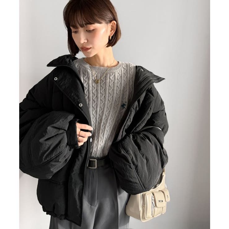 防寒もお洒落も叶える。スタンドカラーモンスターダウンジャケット（オーバーサイズ） | Classical Elf  | 詳細画像5 