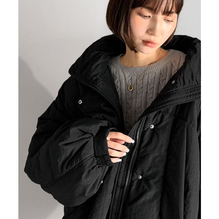 防寒もお洒落も叶える。スタンドカラーモンスターダウンジャケット（オーバーサイズ） | Classical Elf  | 詳細画像7 