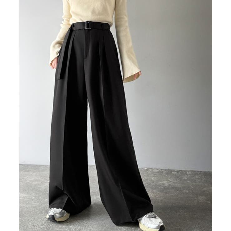 美脚も、こなれ感も！一本で叶う♪大人のワイドパンツ。ベルテッドワイドイージースラ… | Classical Elf  | 詳細画像8 