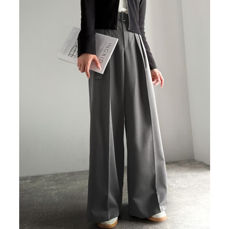 美脚も、こなれ感も！一本で叶う♪大人のワイドパンツ。ベルテッドワイドイージースラ… | Classical Elf  | 詳細画像10 