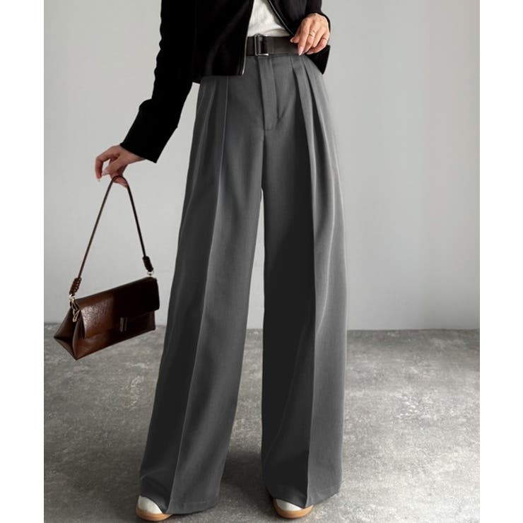 美脚も、こなれ感も！一本で叶う♪大人のワイドパンツ。ベルテッドワイドイージースラ… | Classical Elf  | 詳細画像11 