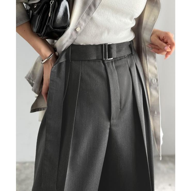 美脚も、こなれ感も！一本で叶う♪大人のワイドパンツ。ベルテッドワイドイージースラ… | Classical Elf  | 詳細画像14 