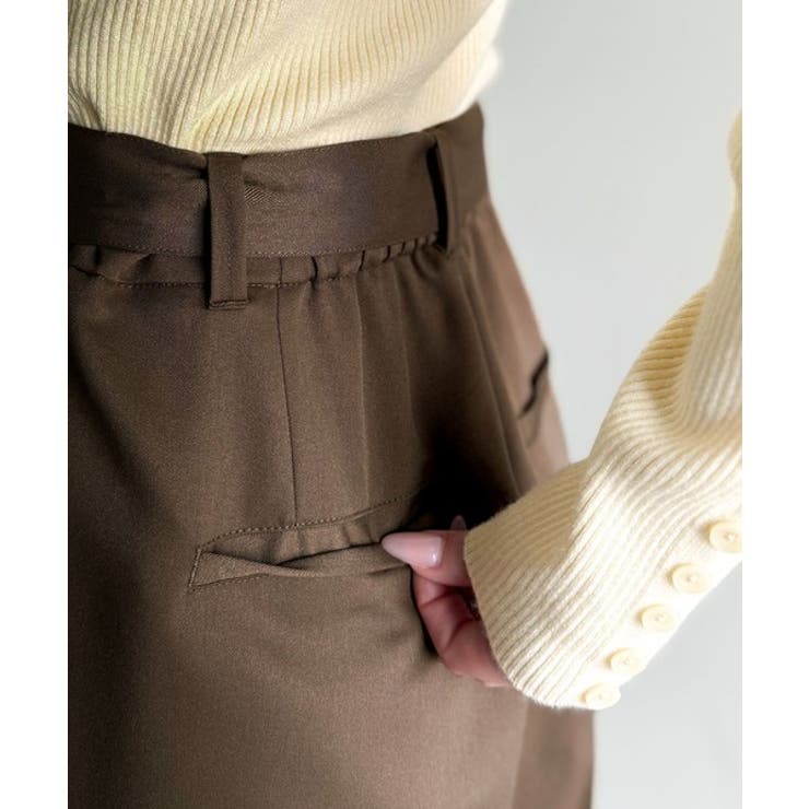 美脚も、こなれ感も！一本で叶う♪大人のワイドパンツ。ベルテッドワイドイージースラ… | Classical Elf  | 詳細画像25 