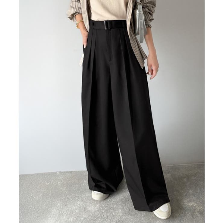 美脚も、こなれ感も！一本で叶う♪大人のワイドパンツ。ベルテッドワイドイージースラ… | Classical Elf  | 詳細画像4 