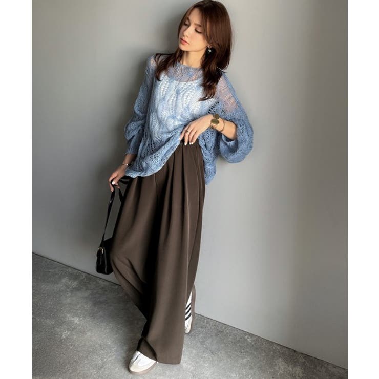 体型カバーも叶う、ラクなのにきれい見え。２タックワイドスラックス | Classical Elf  | 詳細画像34 