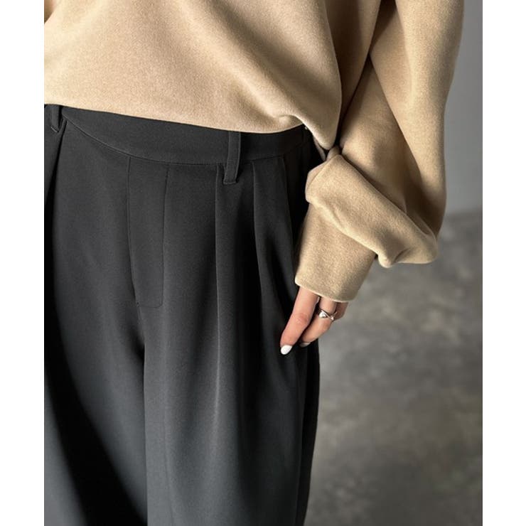 体型カバーも叶う、ラクなのにきれい見え。２タックワイドスラックス | Classical Elf  | 詳細画像36 