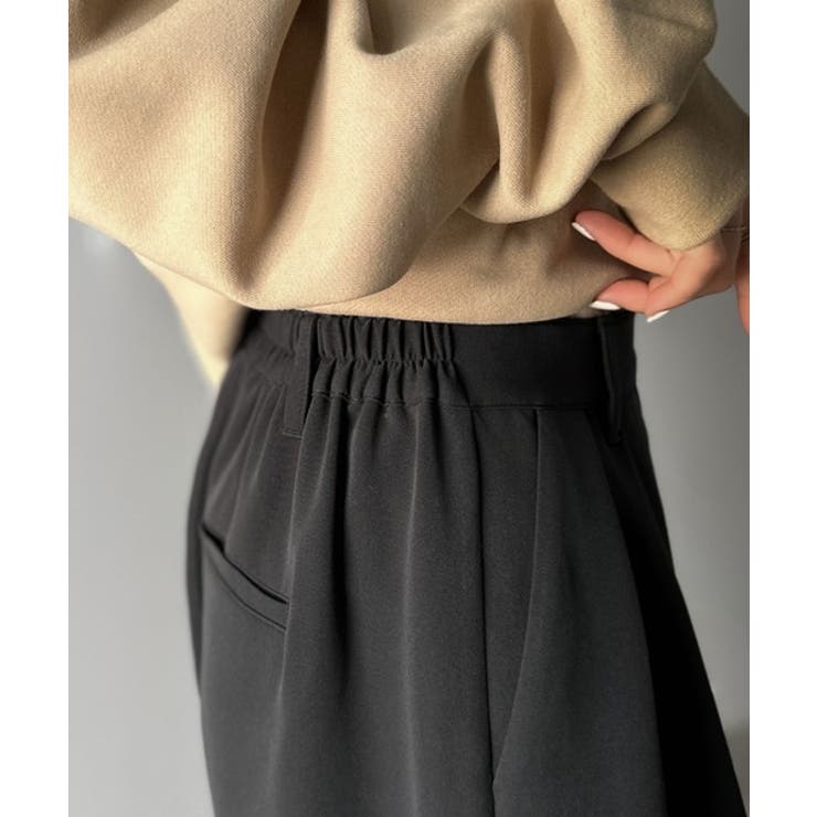 体型カバーも叶う、ラクなのにきれい見え。２タックワイドスラックス | Classical Elf  | 詳細画像38 
