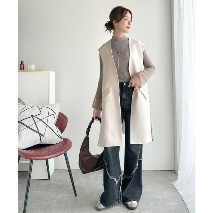 足し算でファッションを楽しむ♪大人のレイヤードアイテム。フラップポケット付きロン… | Classical Elf  | 詳細画像4 