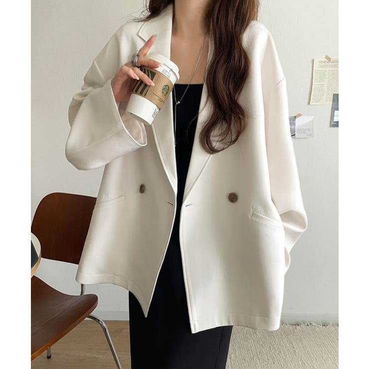 セットアップ可】自由自在に楽しめる。美シルエットテーラードダブル