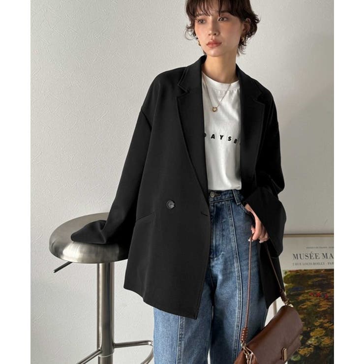 【セットアップ可】自由自在に楽しめる。美シルエットテーラードダブルジャケット | Classical Elf  | 詳細画像14 