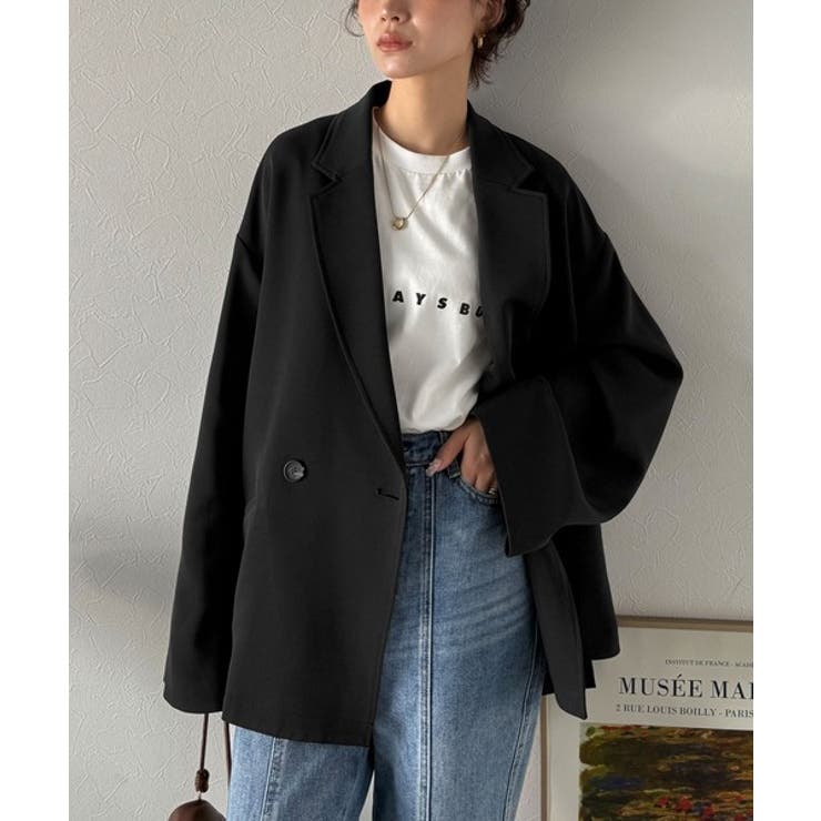 【セットアップ可】自由自在に楽しめる。美シルエットテーラードダブルジャケット | Classical Elf  | 詳細画像15 