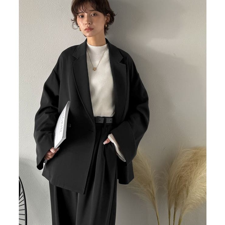 【セットアップ可】自由自在に楽しめる。美シルエットテーラードダブルジャケット | Classical Elf  | 詳細画像24 
