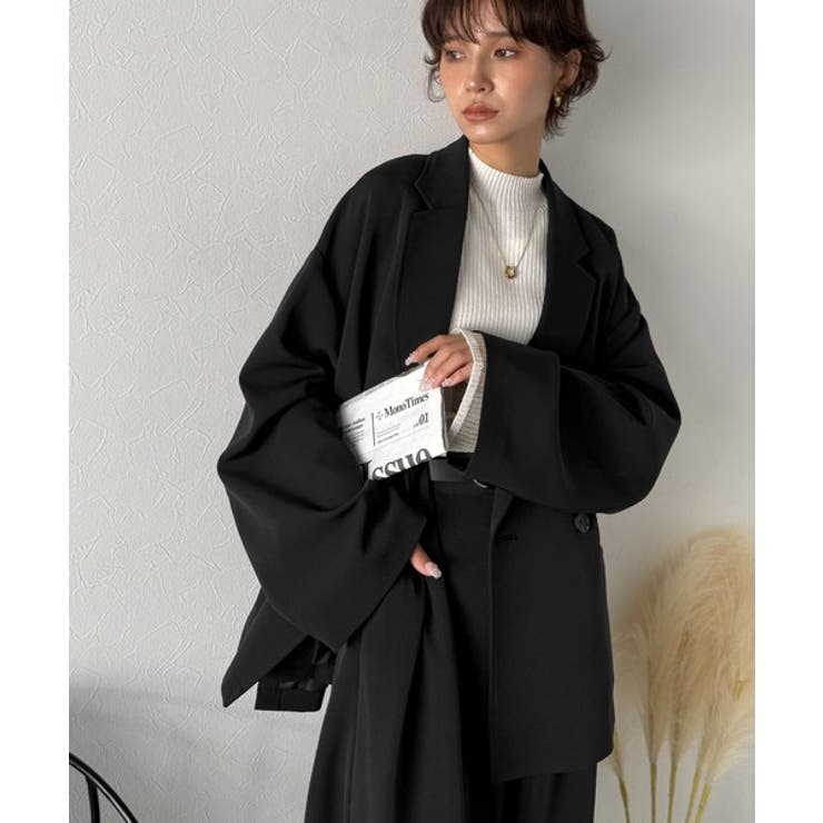 【セットアップ可】自由自在に楽しめる。美シルエットテーラードダブルジャケット | Classical Elf  | 詳細画像25 