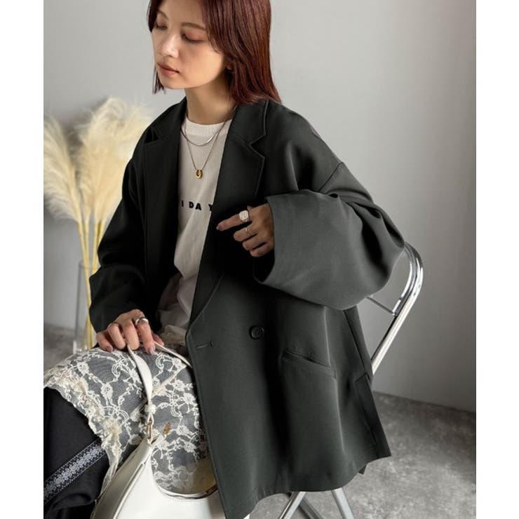 【セットアップ可】自由自在に楽しめる。美シルエットテーラードダブルジャケット | Classical Elf  | 詳細画像27 