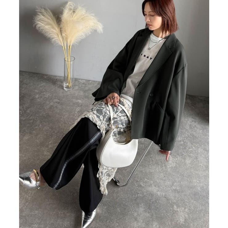 【セットアップ可】自由自在に楽しめる。美シルエットテーラードダブルジャケット | Classical Elf  | 詳細画像28 