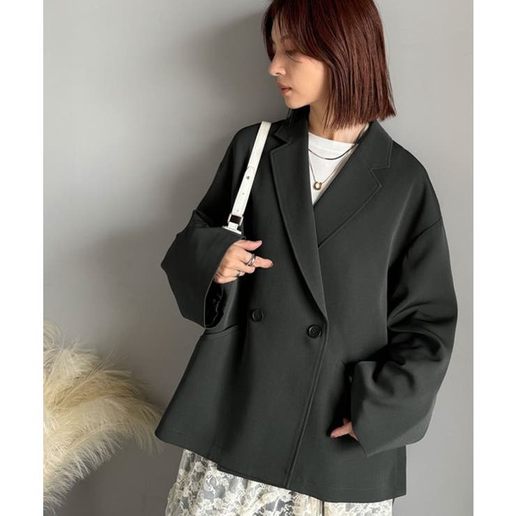 セットアップ可】自由自在に楽しめる。美シルエットテーラードダブル