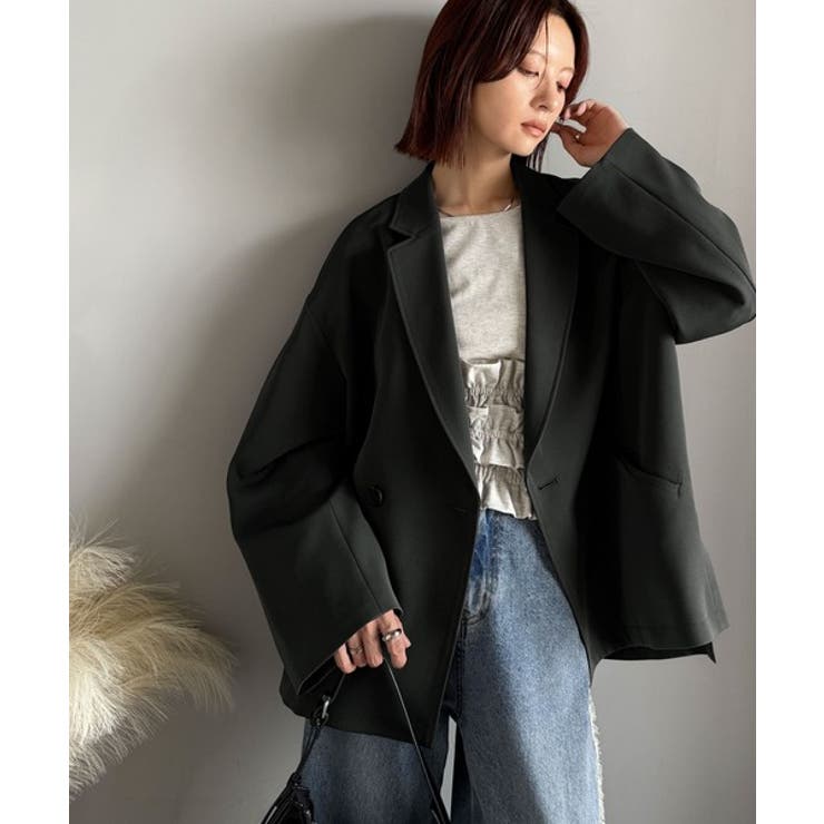 【セットアップ可】自由自在に楽しめる。美シルエットテーラードダブルジャケット | Classical Elf  | 詳細画像34 