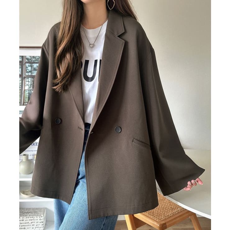 セットアップ可】自由自在に楽しめる。美シルエットテーラードダブル