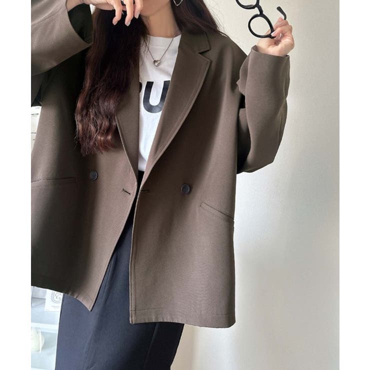 【セットアップ可】自由自在に楽しめる。美シルエットテーラードダブルジャケット | Classical Elf  | 詳細画像37 