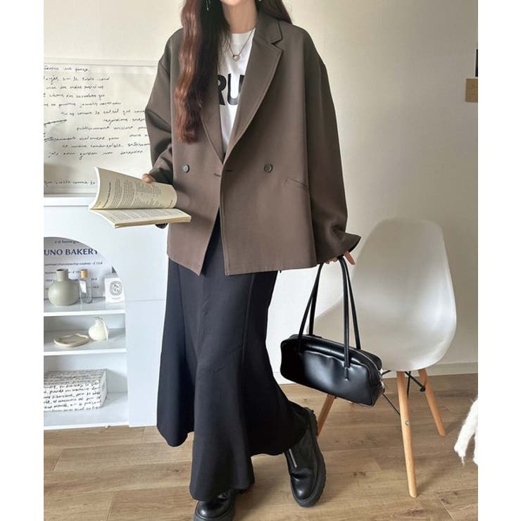 【セットアップ可】自由自在に楽しめる。美シルエットテーラードダブルジャケット | Classical Elf  | 詳細画像43 