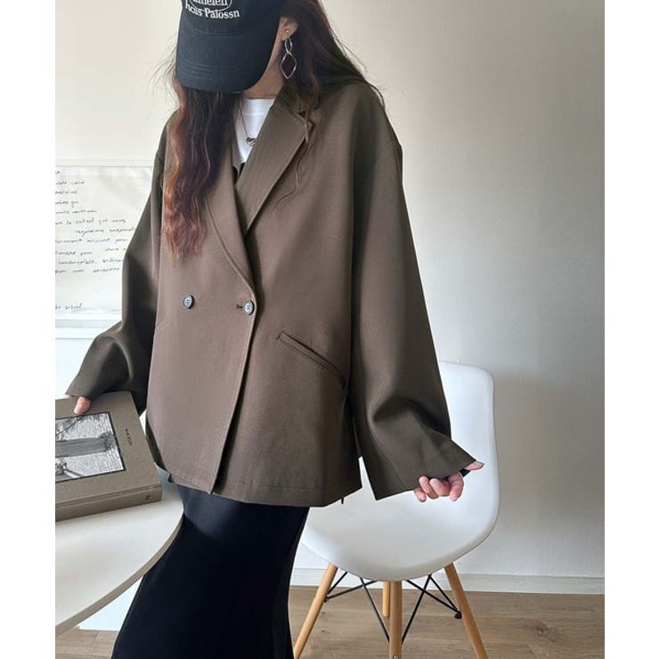 【セットアップ可】自由自在に楽しめる。美シルエットテーラードダブルジャケット | Classical Elf  | 詳細画像44 