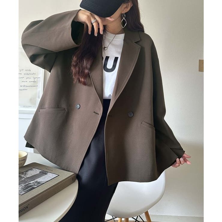 【セットアップ可】自由自在に楽しめる。美シルエットテーラードダブルジャケット | Classical Elf  | 詳細画像45 