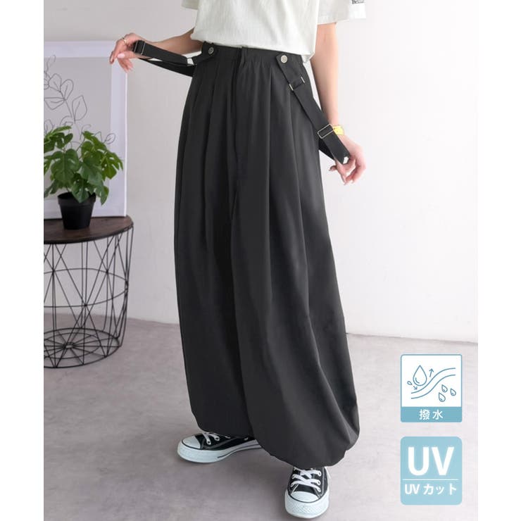 ブラック | 【撥水 UVカット イージーケア機能付き】アクティブシーンにも頼れる！サスペンダ… | Classical Elf 