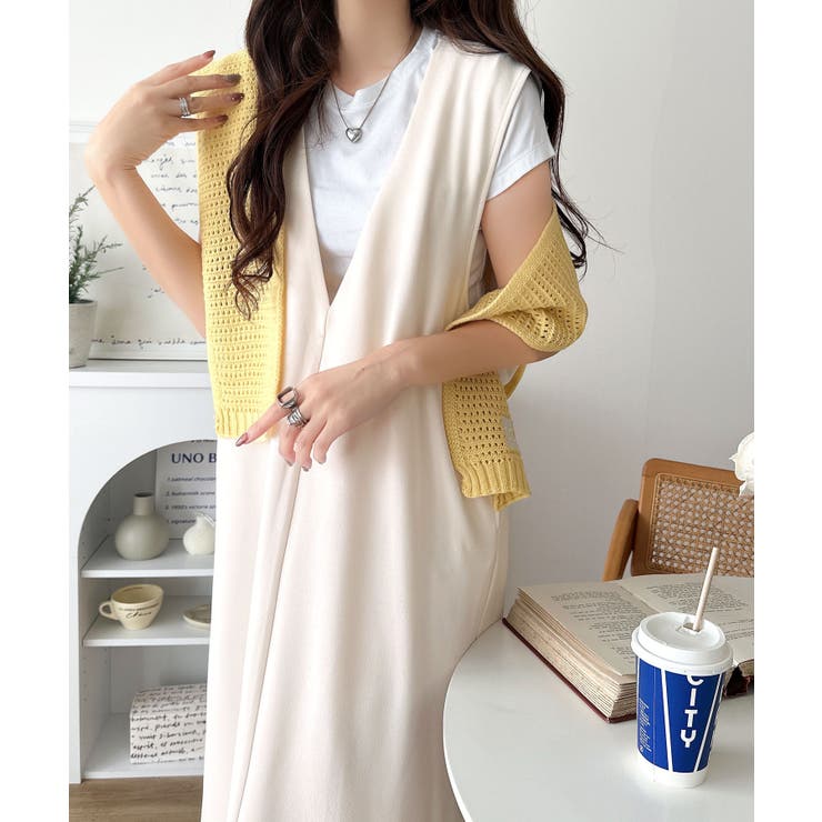 落ち感が美しい。抜け感レイヤードも叶う、上品カットジョーゼットワンピース（ロング… | Classical Elf  | 詳細画像11 