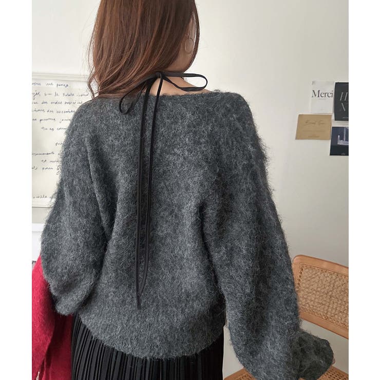 これでコーデ完成の優秀セット！カシュクールウール混ニット×キャミワンピース（セッ… | Classical Elf  | 詳細画像16 
