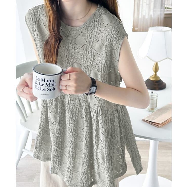 総レースで女性らしさ抜群。立体ティアードブラウス | Classical Elf  | 詳細画像15 