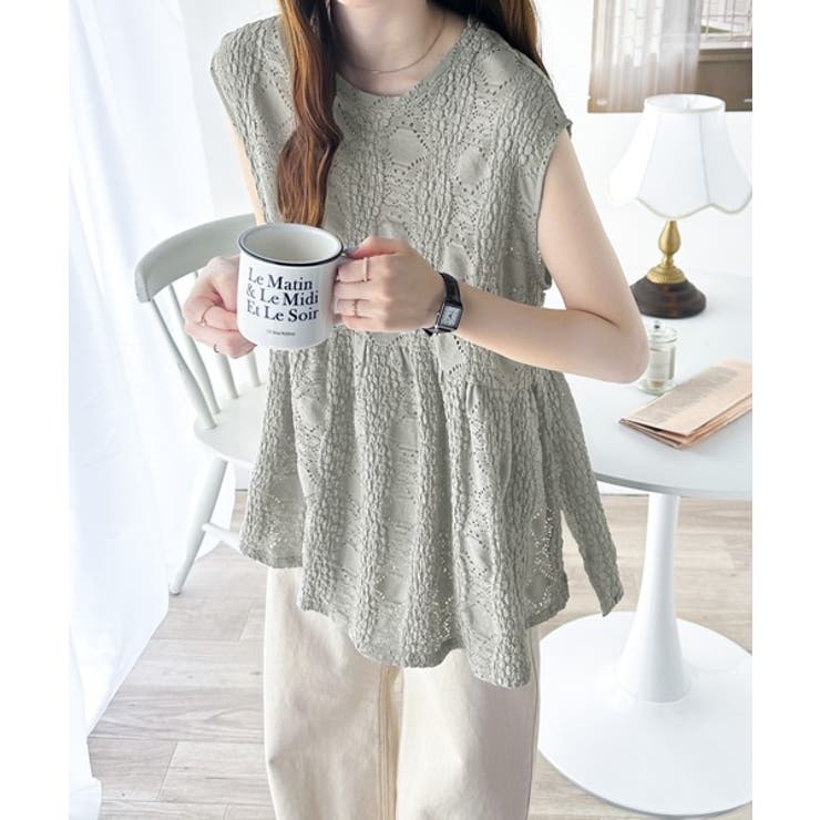 総レースで女性らしさ抜群。立体ティアードブラウス | Classical Elf  | 詳細画像18 