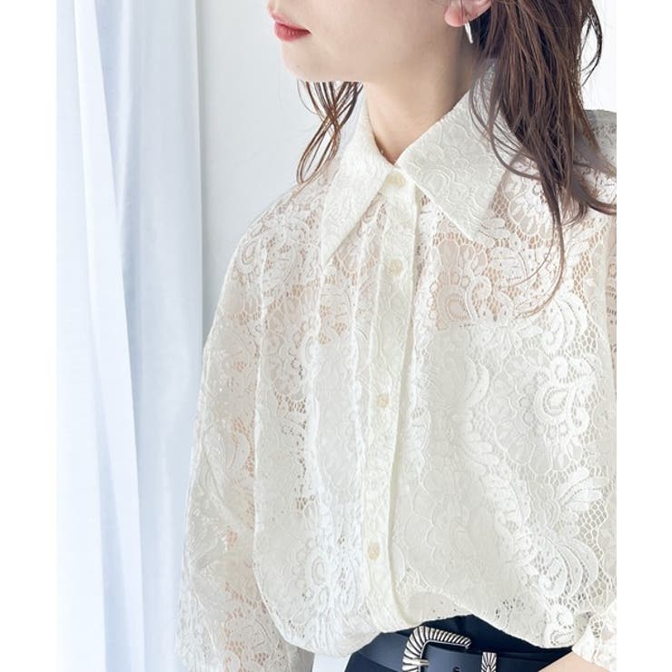 foufou フロントタックレースブラウス foufou】美品front tuck lace blouse ≪通常販売≫front tuck