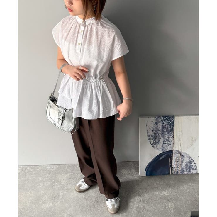 大人カジュアルに活躍。前後2wayサッカー素材アシンメトリーティアードフリルプル… | Classical Elf  | 詳細画像7 