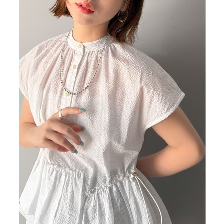 大人カジュアルに活躍。前後2wayサッカー素材アシンメトリーティアードフリルプル… | Classical Elf  | 詳細画像8 