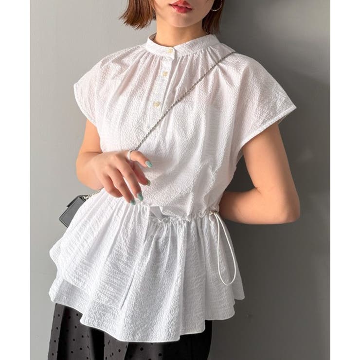 大人カジュアルに活躍。前後2wayサッカー素材アシンメトリーティアードフリルプル… | Classical Elf  | 詳細画像9 