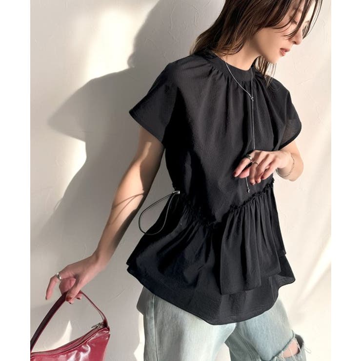 大人カジュアルに活躍。前後2wayサッカー素材アシンメトリーティアードフリルプル… | Classical Elf  | 詳細画像13 