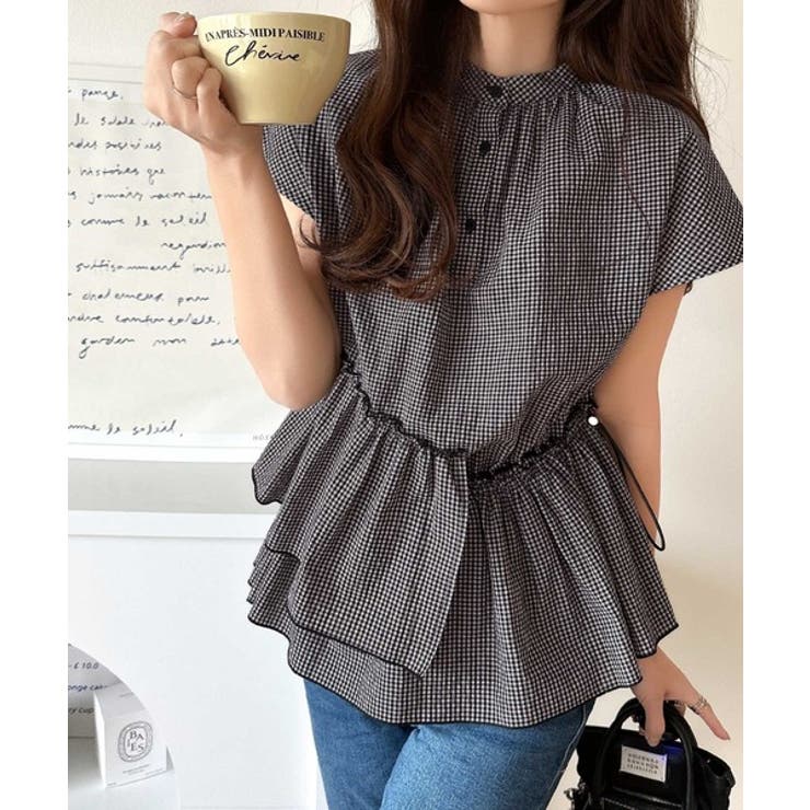 大人カジュアルに活躍。前後2wayサッカー素材アシンメトリーティアードフリルプル… | Classical Elf  | 詳細画像18 